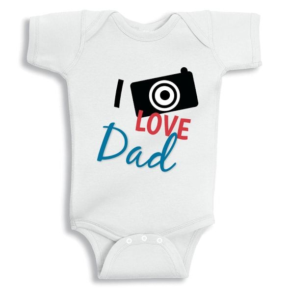 Twinkle Hands - I Love Dad Onesie - Camera