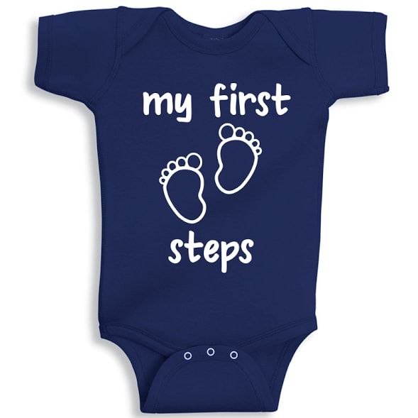 Twinkle Hands - My First Steps Onesie - Blue