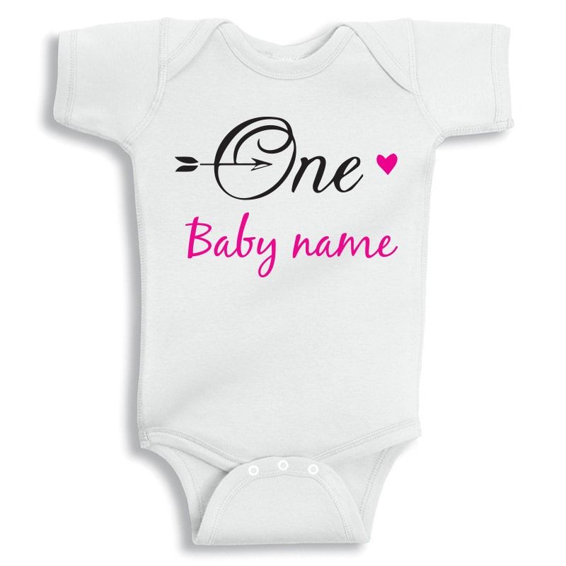 Twinkle Hands - Birthday Girl Arrow - Personalised Onesie