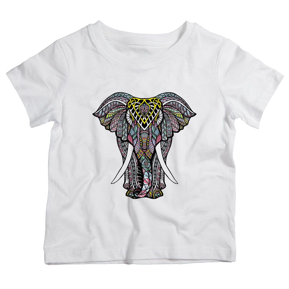 Twinkle Hands - Elephant T-Shirt - White