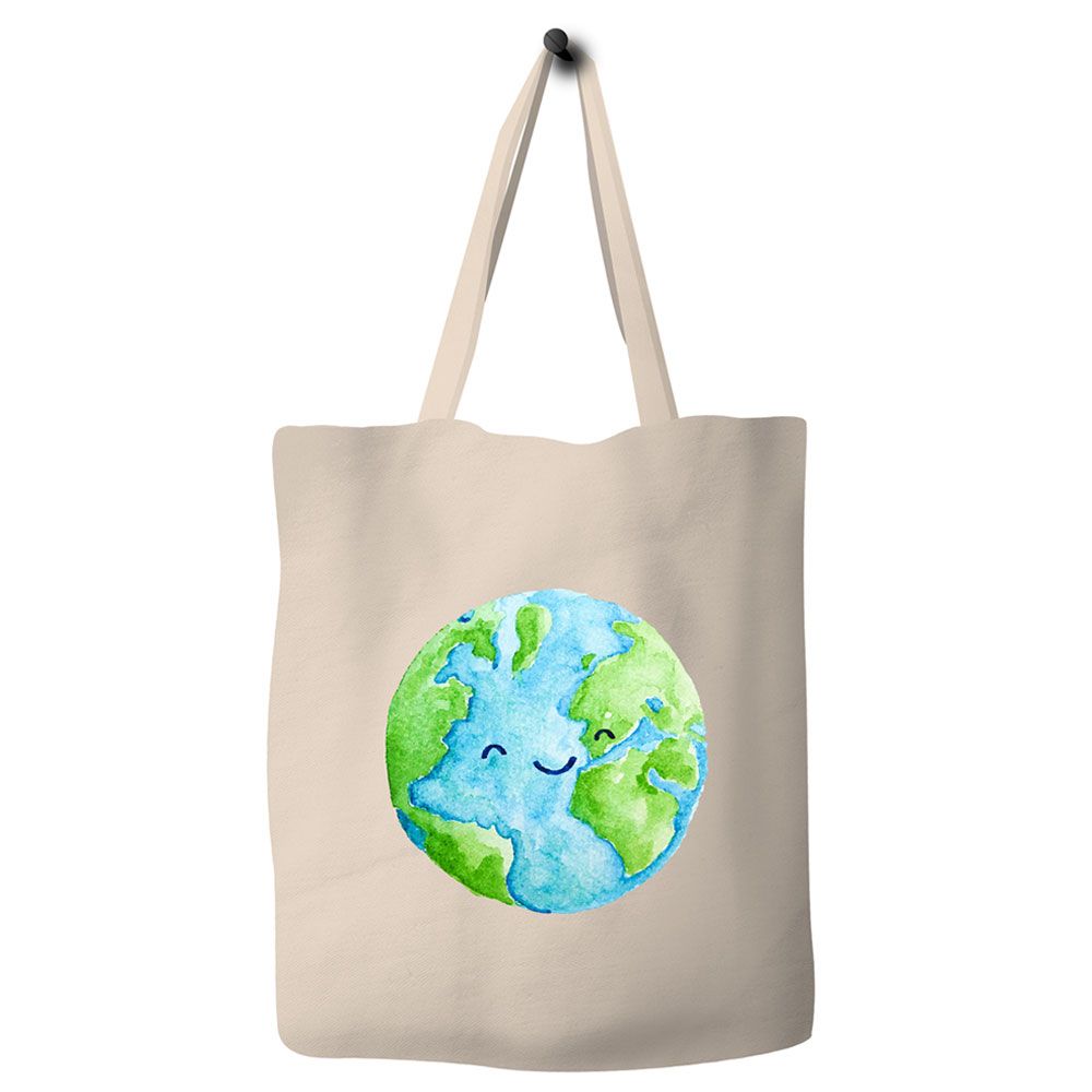 Save The Ocean - Smile Earth Canvas Tote Bag