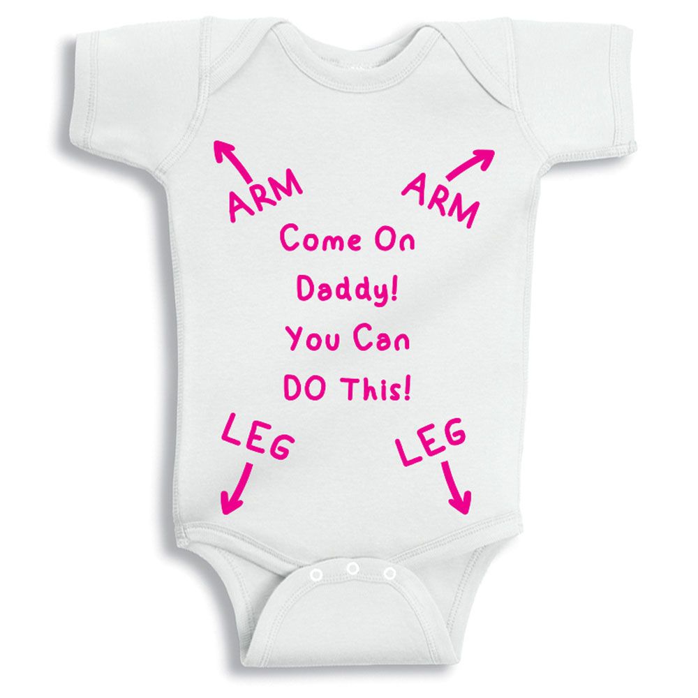 Twinkle Hands - Funny Daddy You Can Do This Baby Girl Onesie