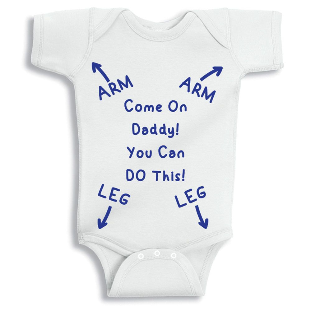 Twinkle Hands - Funny Daddy You Can Do This Baby Boy Onesie