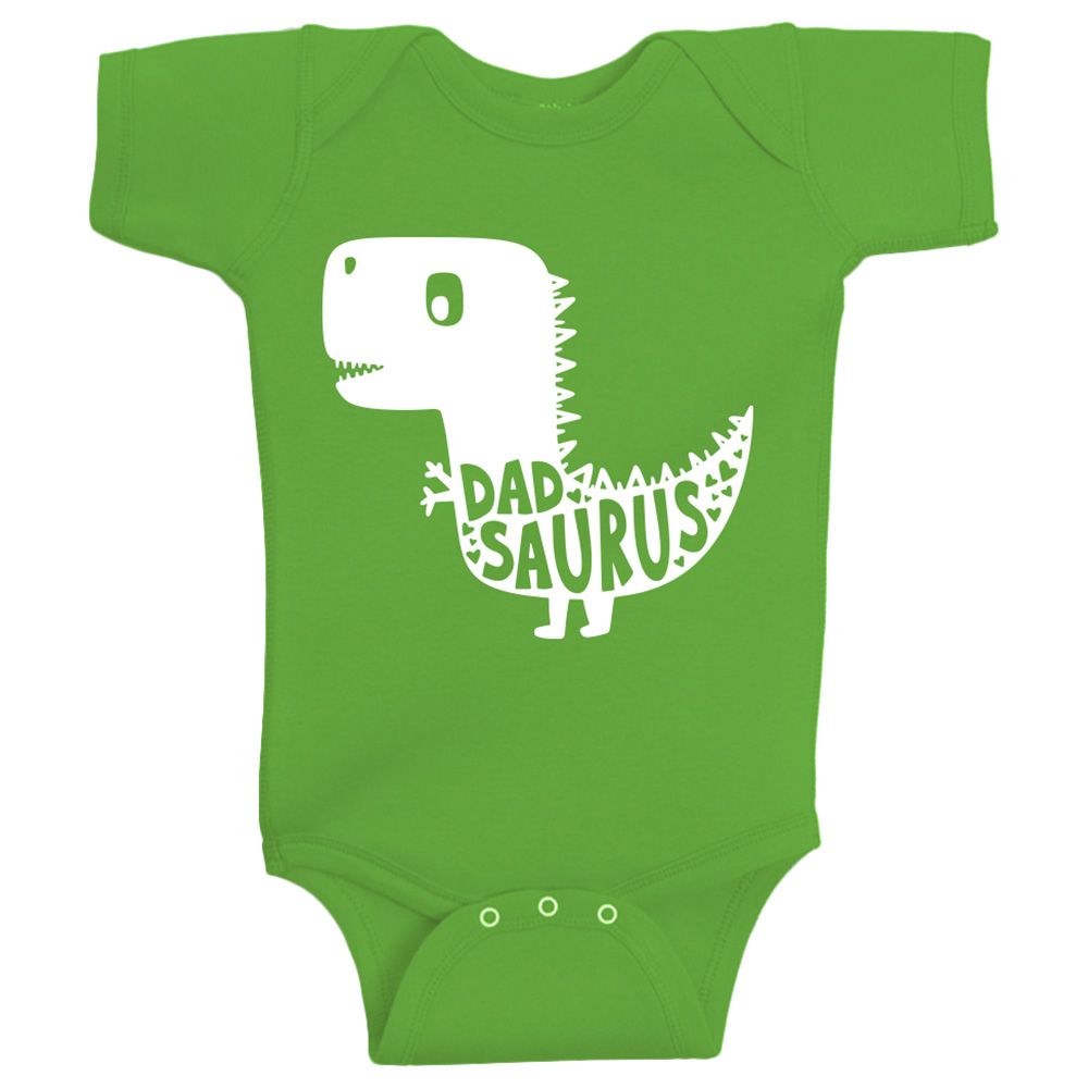 Twinkle Hands - Dad Saurus Onesie - Green