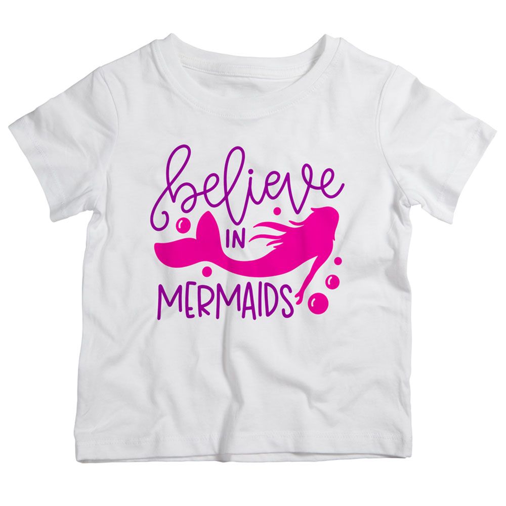 Twinkle Hands - Believe In Mermaids T-Shirt - White