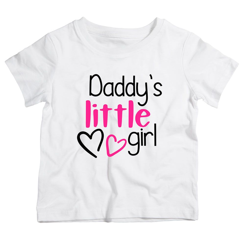 Twinkle Hands - Daddy's Little Girl T-Shirt - White