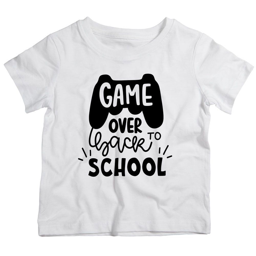 Twinkle Hands - Game Over Back To School T-Shirt-White