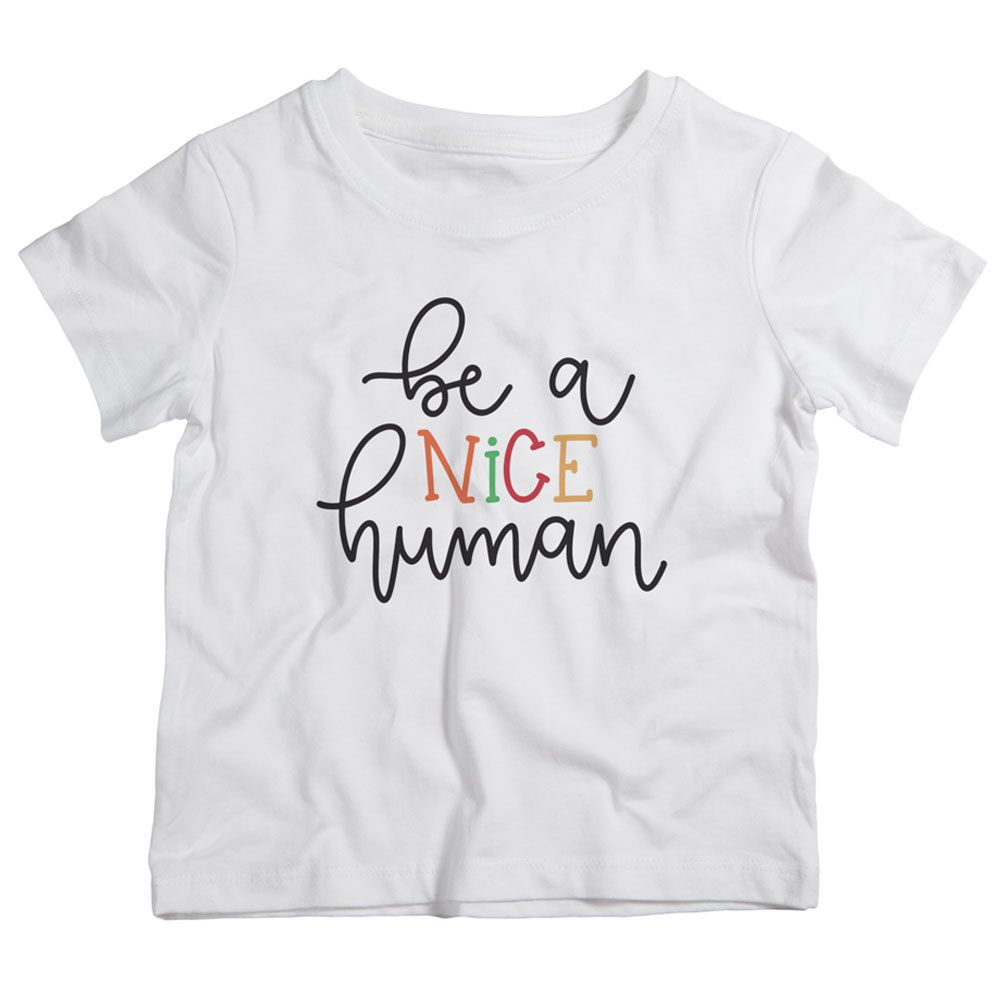 Twinkle Hands - Be A Nice Human T-Shirt - White