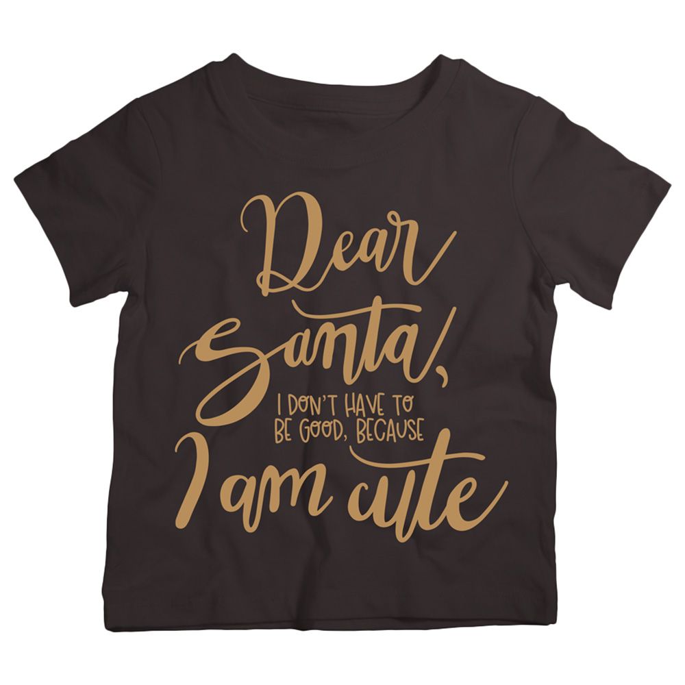 Twinkle Hands - Dear Santa I Am Cute Christmas T-Shirt