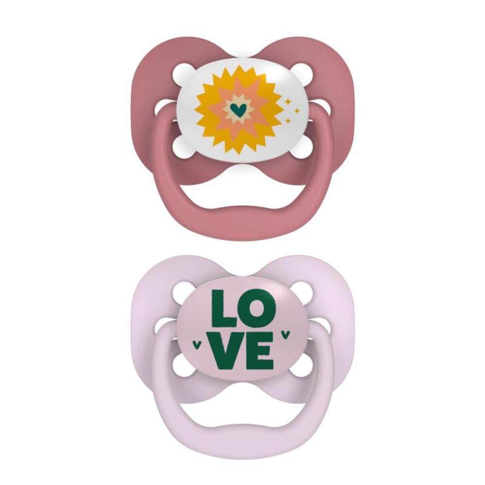 Dr. Brown's - Stage 1 Advantage Pacifier Stars 2pcs - Pink