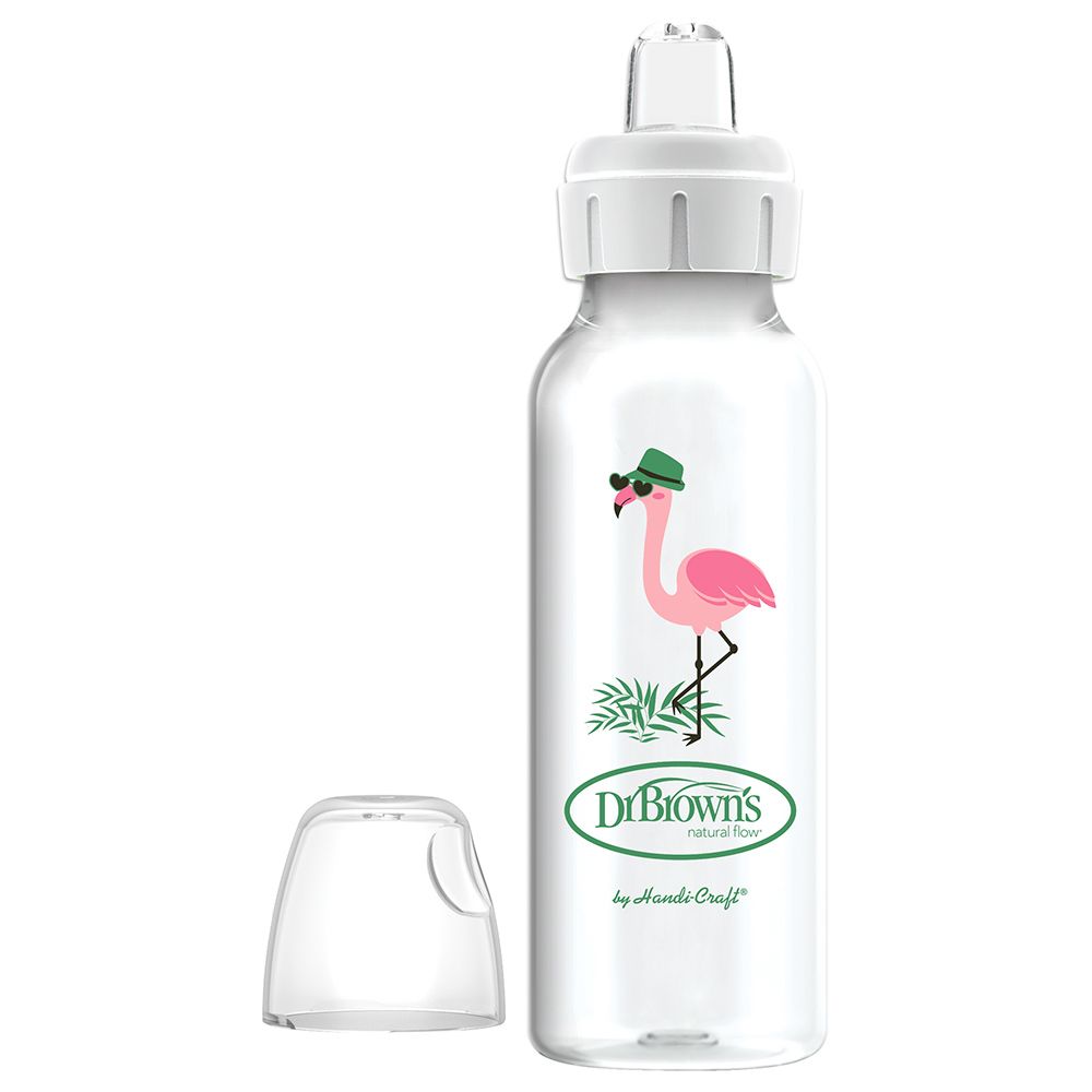 Dr. Brown's - Pp Narrow Options+Sippy Spout Bottle - Flamingo