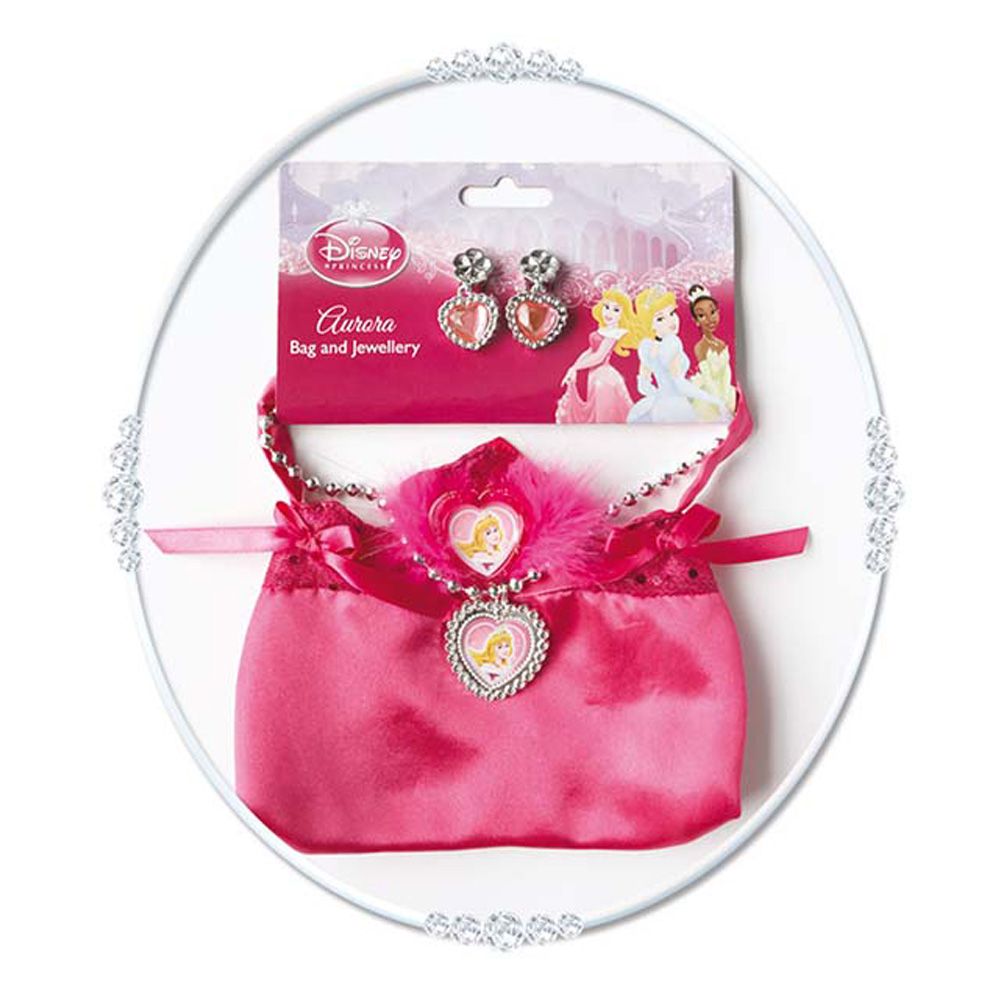 Disney Sleeping Beauty Bag & Jewellery Set