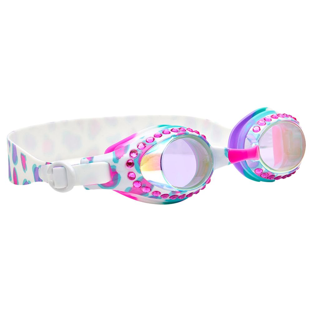 Bling2O - Princess Cati B Cheetah Printed Frame Swim Kids Goggles - Pink