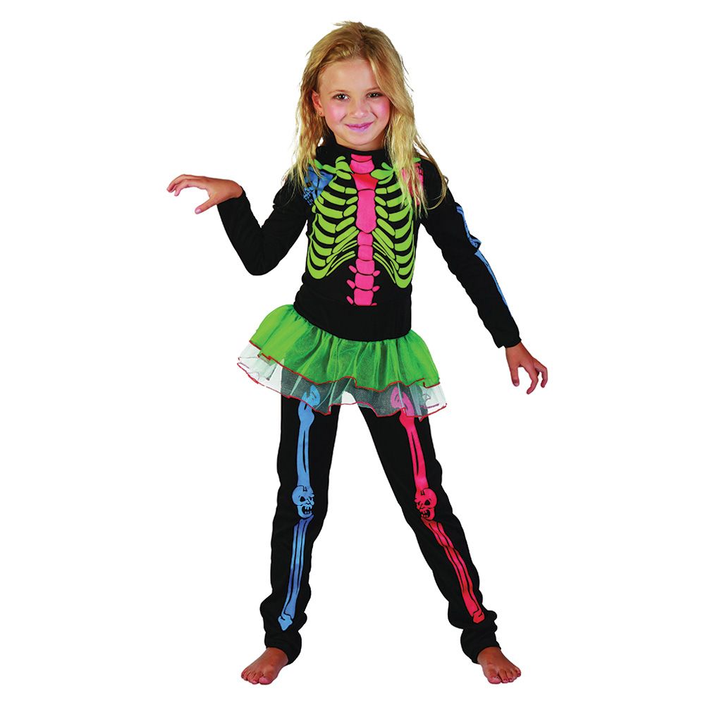 Rubie's - Skeleton Girl Multi-coloured Bones