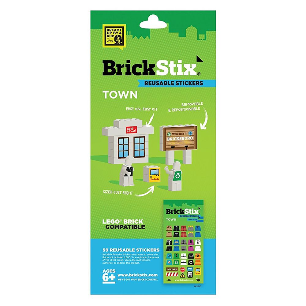 BrickStix - Town Reusable Stickers