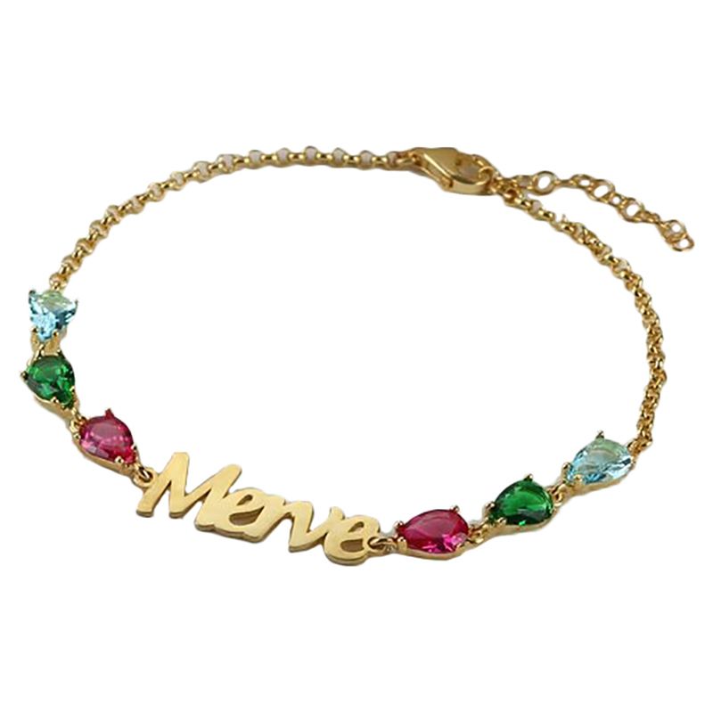 Mini Plum - Bracelet With Colourful Stones