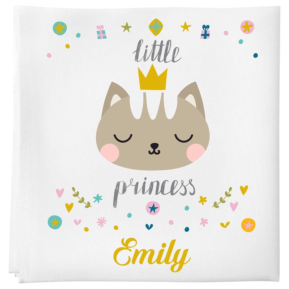 Mini Plum - Personalised Baby Blanket - Cat