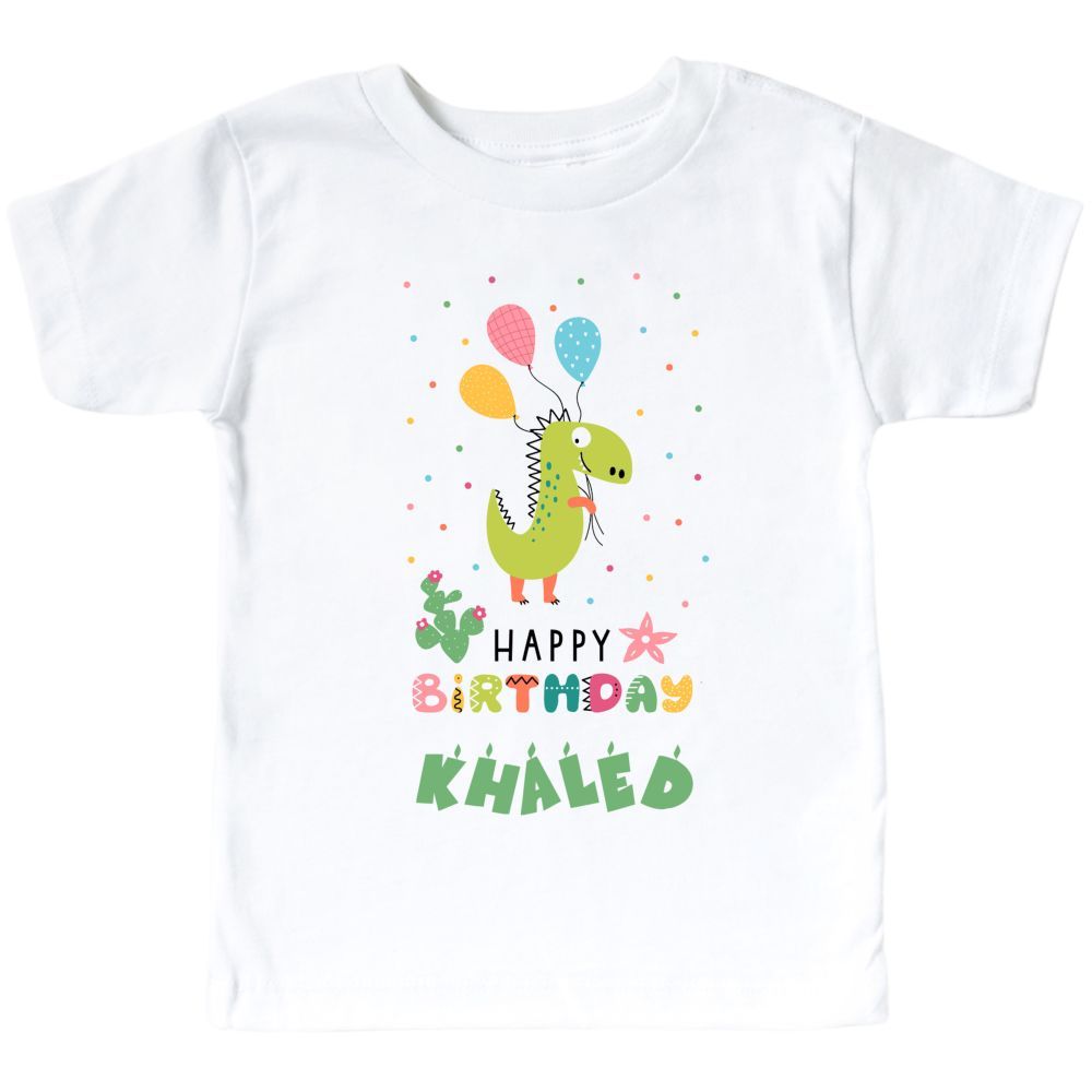 Mini Plum - Personalised Happy Birthday Kids T-Shirt