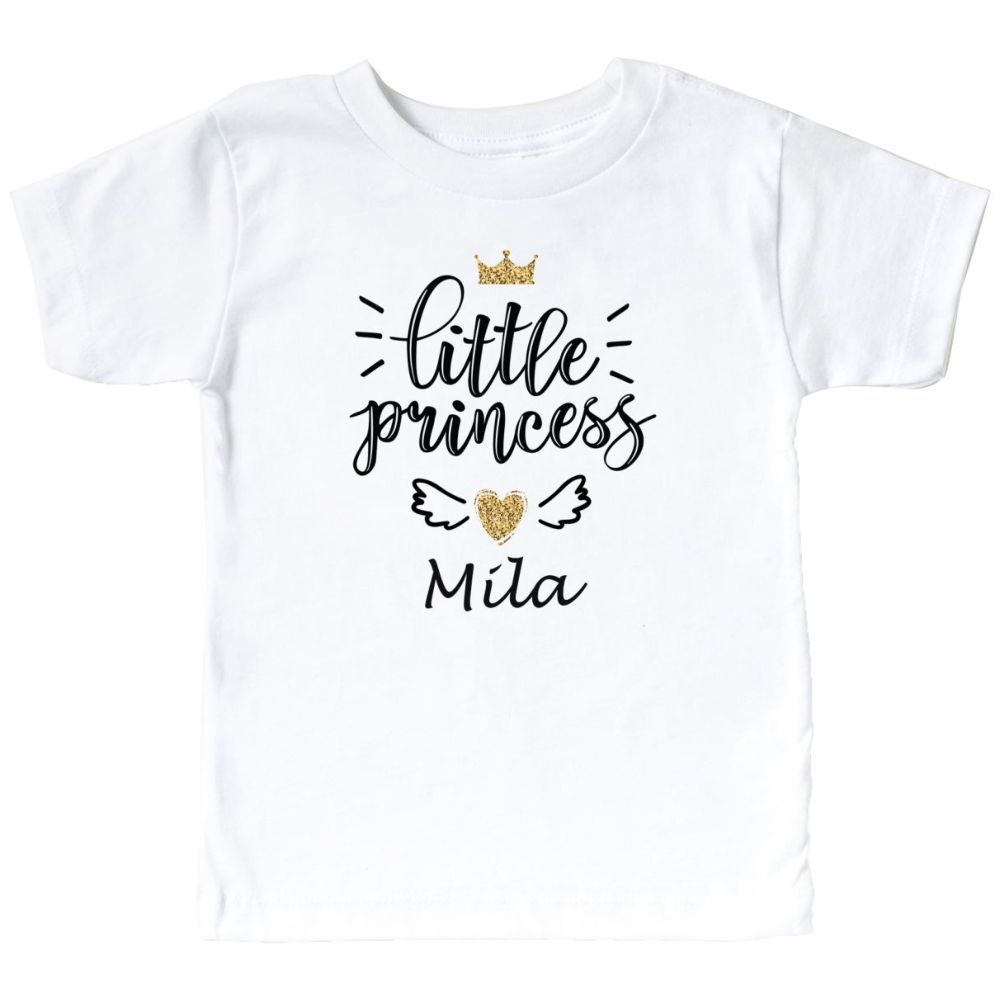 Mini Plum - Personalised Princess Girls T-Shirt