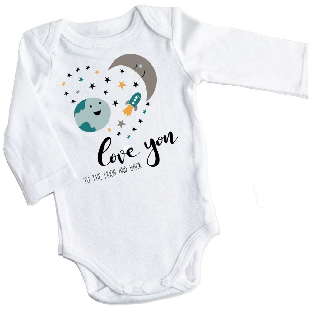 Mini Plum - Personalised Moon & Back Bodysuit