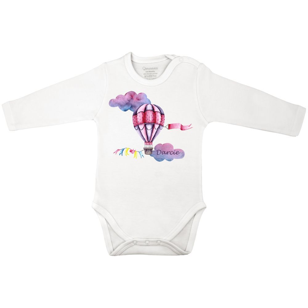 Mini Plum - Personalised Hot Balloon Bodysuit