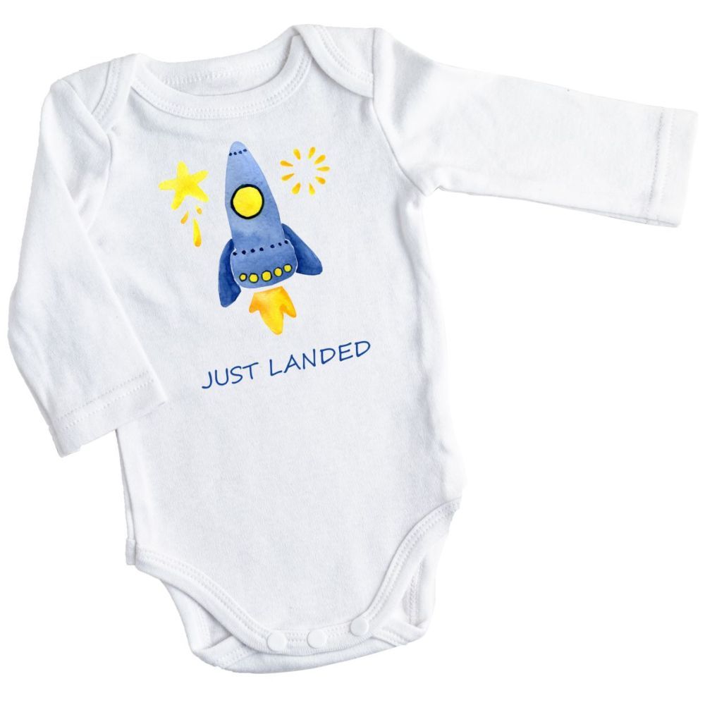 Mini Plum - Personalised Space Rocket Bodysuit