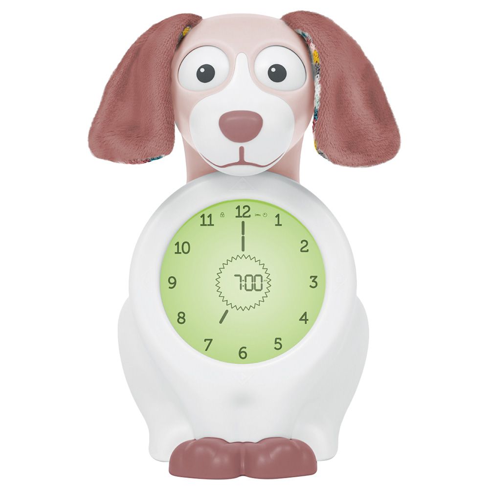 ZAZU - Davy The Dog Sleeptrainer W/ Nightlight - Pink